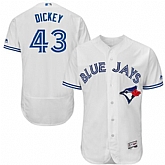 Toronto Blue Jays #43 R.A. Dickey White 2016 Flexbase Collection Baseball Jersey DingZhi,baseball caps,new era cap wholesale,wholesale hats